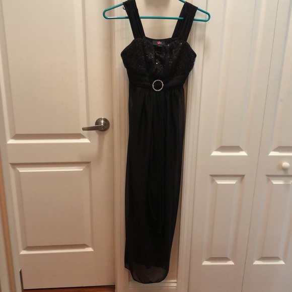 Youth long black dress size 14 - Picture 3 of 8